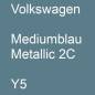 Preview: Volkswagen, Mediumblau Metallic 2C, Y5.